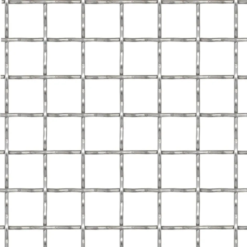 Grillage en acier inox vidaXL 50x50 cm fil 2mm maille serrée 11x11mm