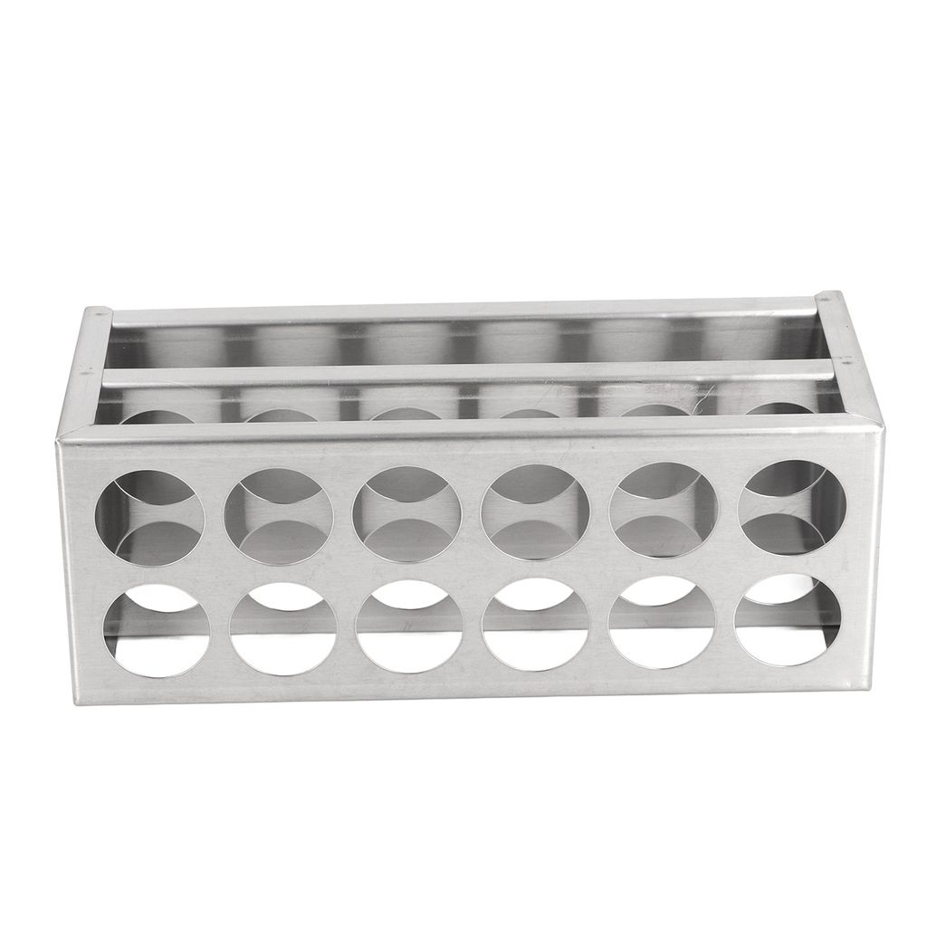 Reagenzglashalter, Edelstahl 304, Reagenzglasständer für Labor und Studio, 27 mm, 12 Löcher