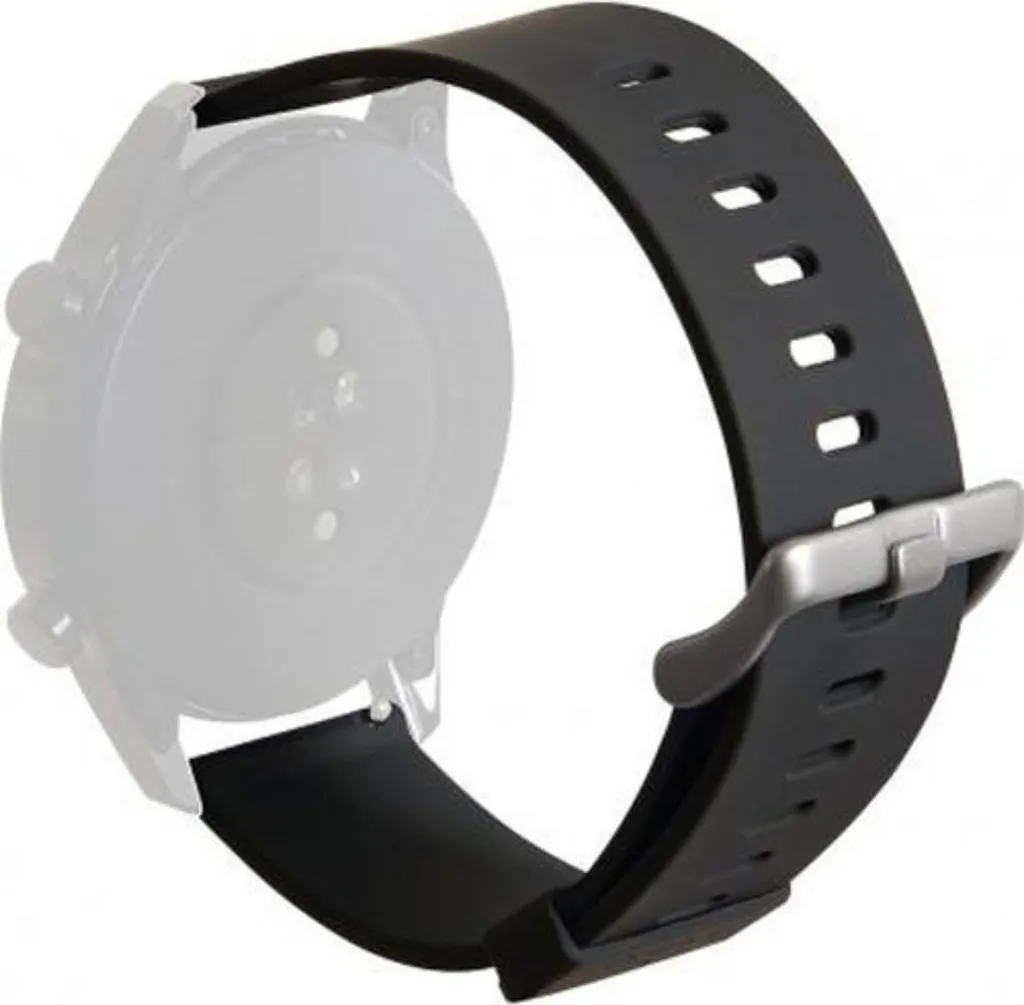 Bracelet Universel pour Montre Connectée Puro en Silicone Noir et Gris