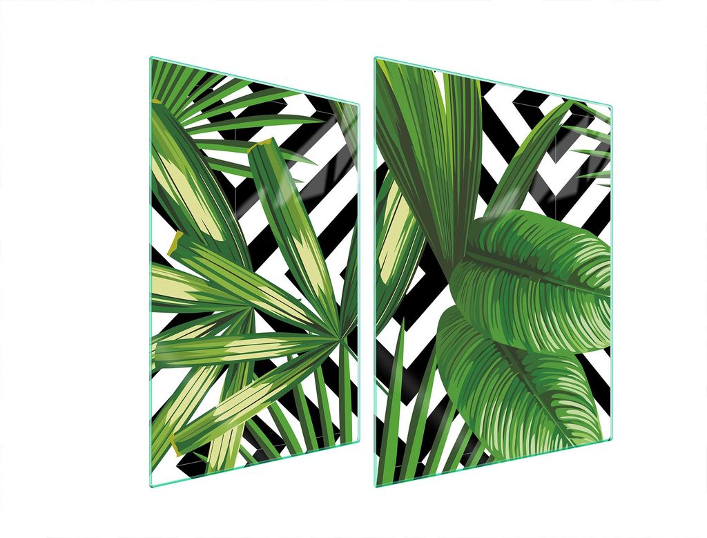 Glasschutzplatte Für Herd 70X52 Blätter