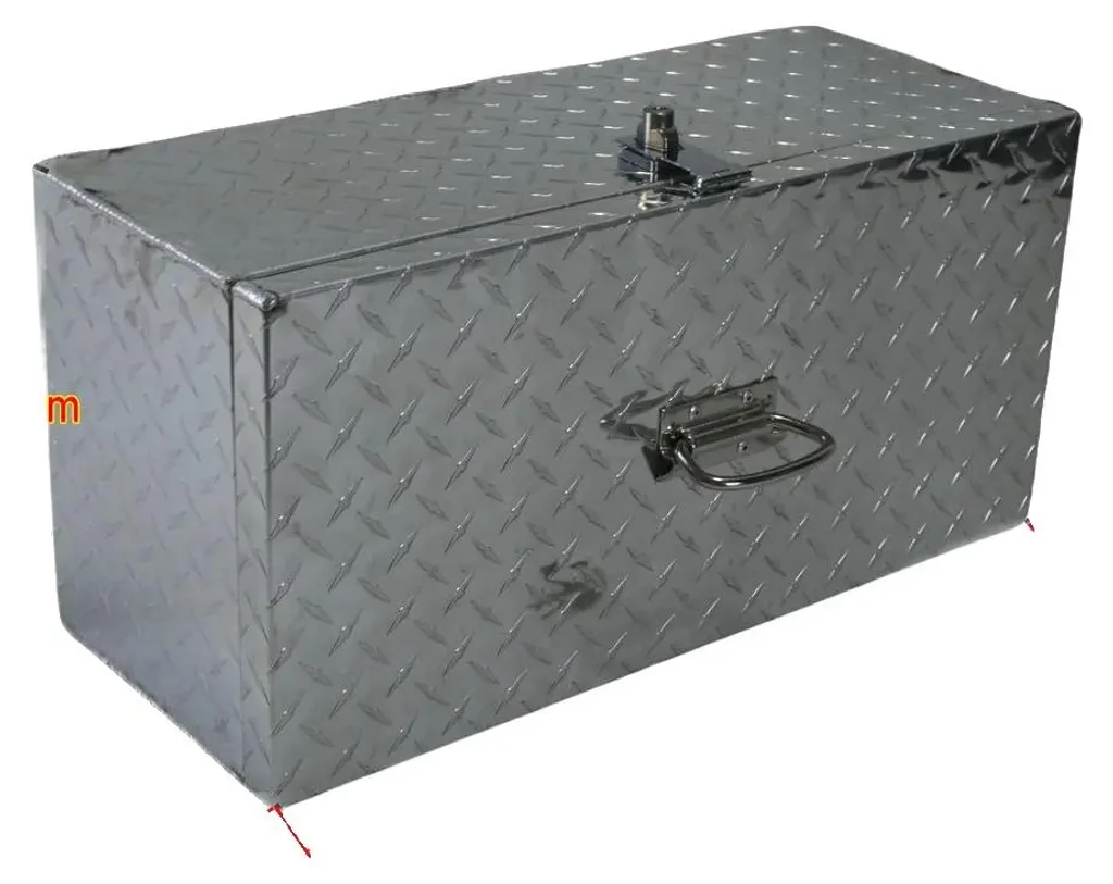 Boîte de rangement en aluminium pour benne de pick-up, montage châssis