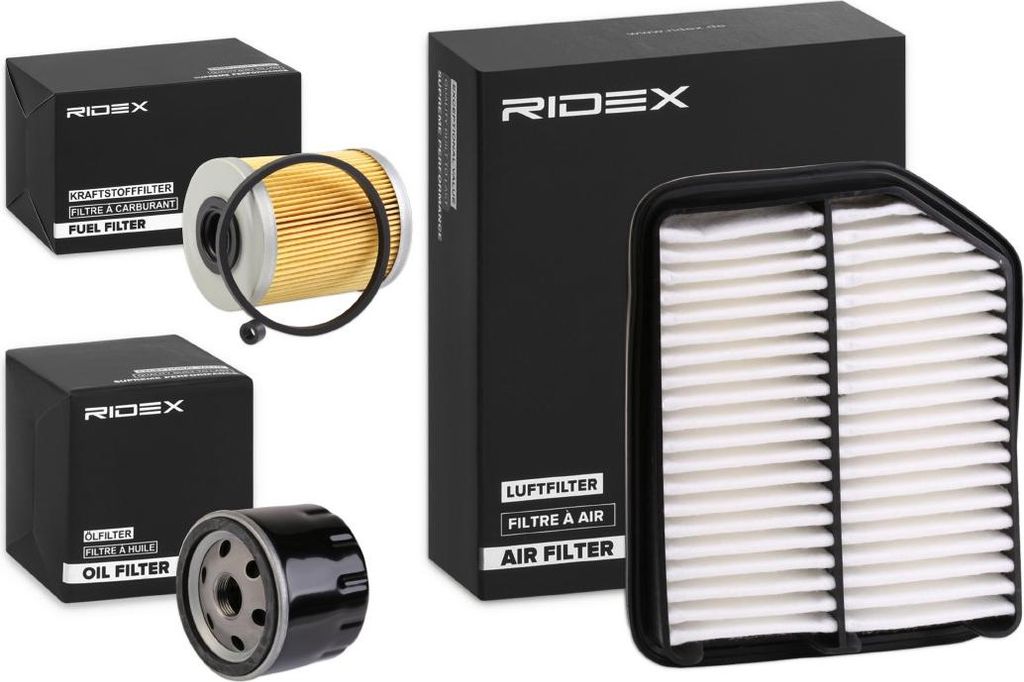 RIDEX Filterset Inspektionspaket Filtersatz für SUZUKI Grand Vitara II SUV (JT, TE, TD)