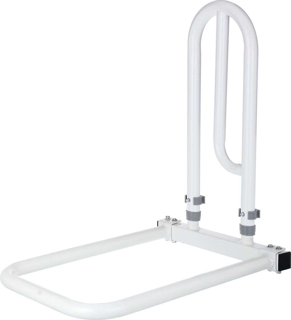 Alberts Bett-Aufstehhilfe | Griff: Stahl, weiß kunststoffbeschichtet, Ø 21 mm, Platte: Kunststoff, 330 x 560 x 620 mm, weiß