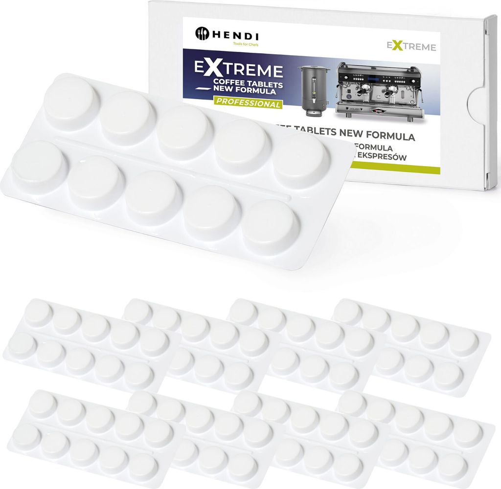 Tabs zur Reinigung von Wasserkochern, Thermoskannen und Kaffeemaschinen, 400 Stk. - Hendi 976647
