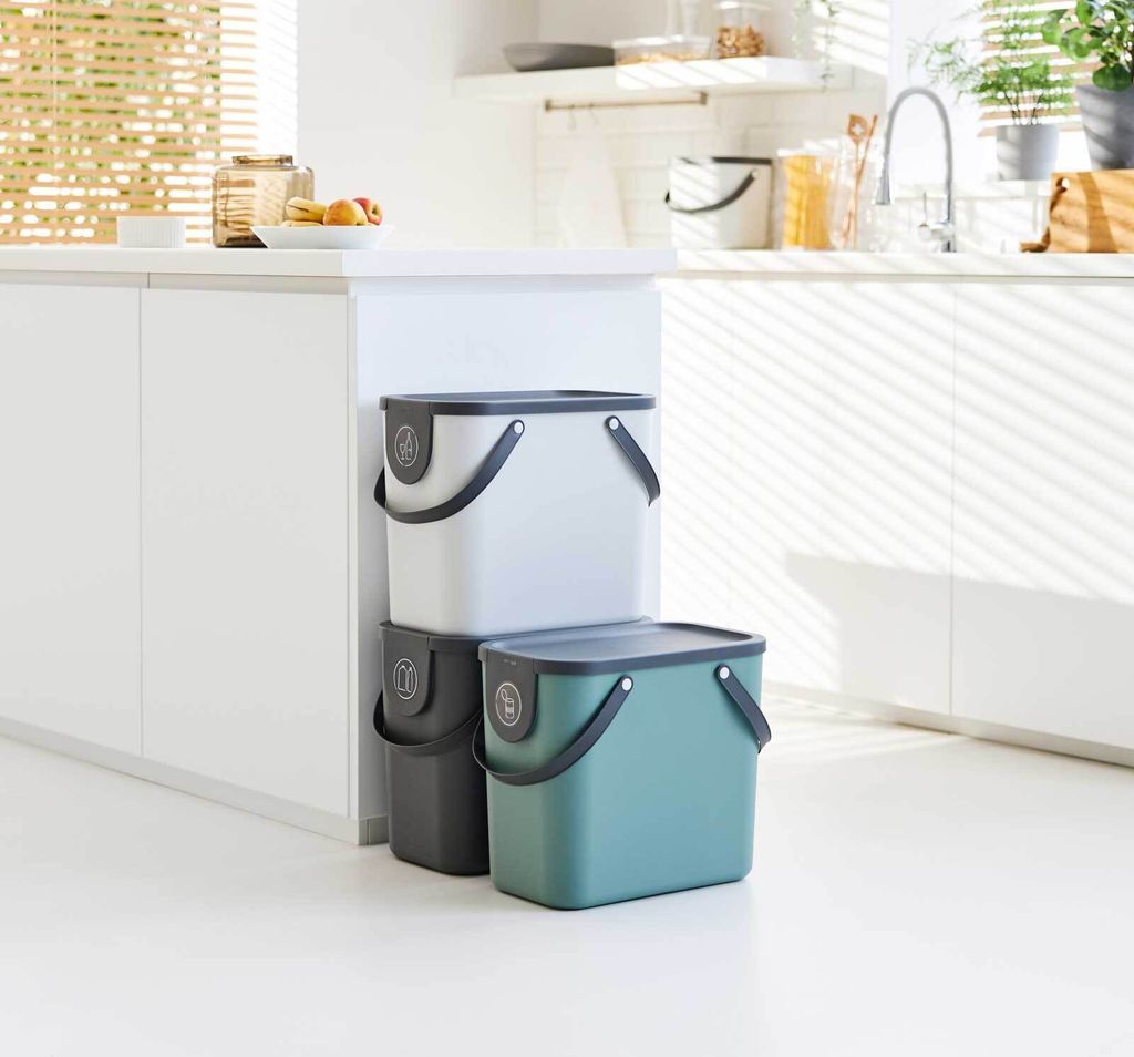 Rotho Mülltrennsystem 25L Albula - Mülleimer 40,0 x 23,5 x Produktbild 7
