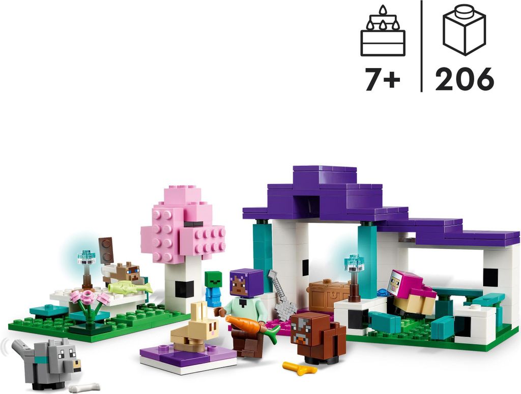 LEGO Minecraft Das Tierheim, Spielzeug mit vielen Produktbild 3