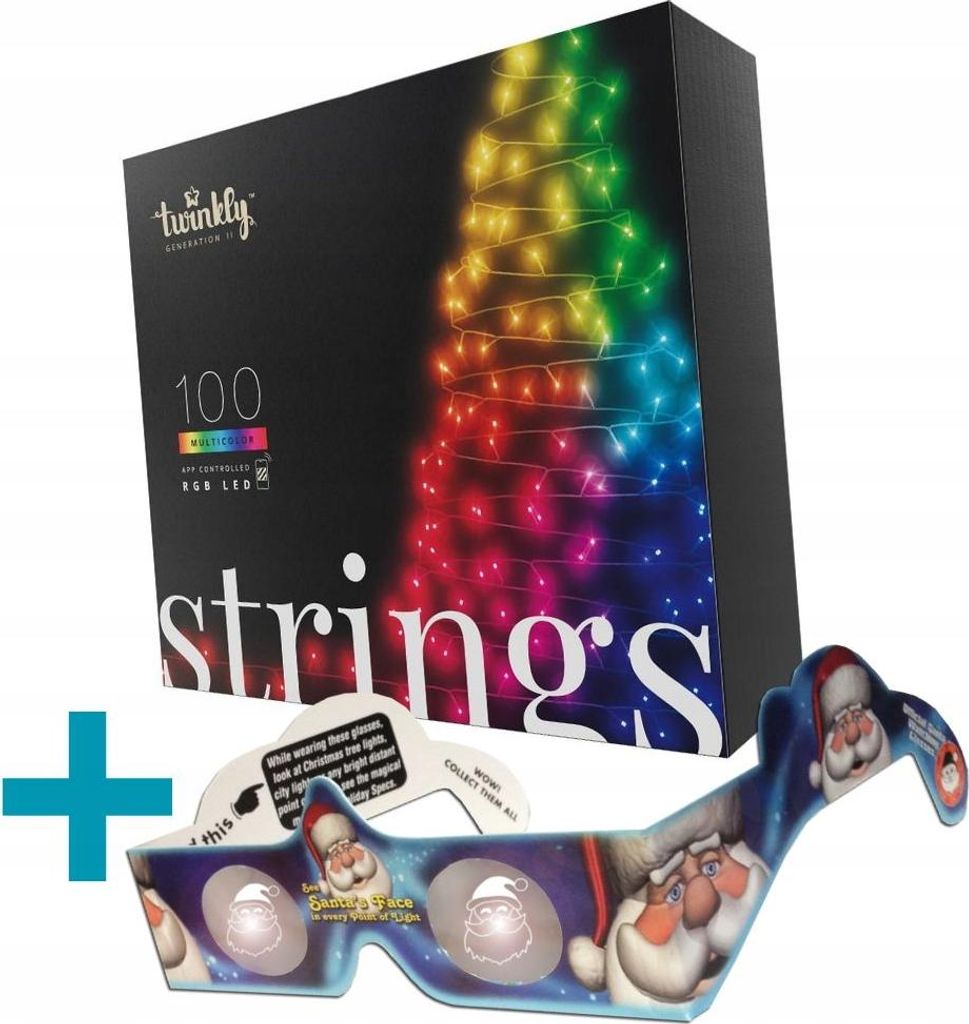 Twinkly Lights Smart 100 Led Rgb Ip44 Mit App Und Musiksynchronisation