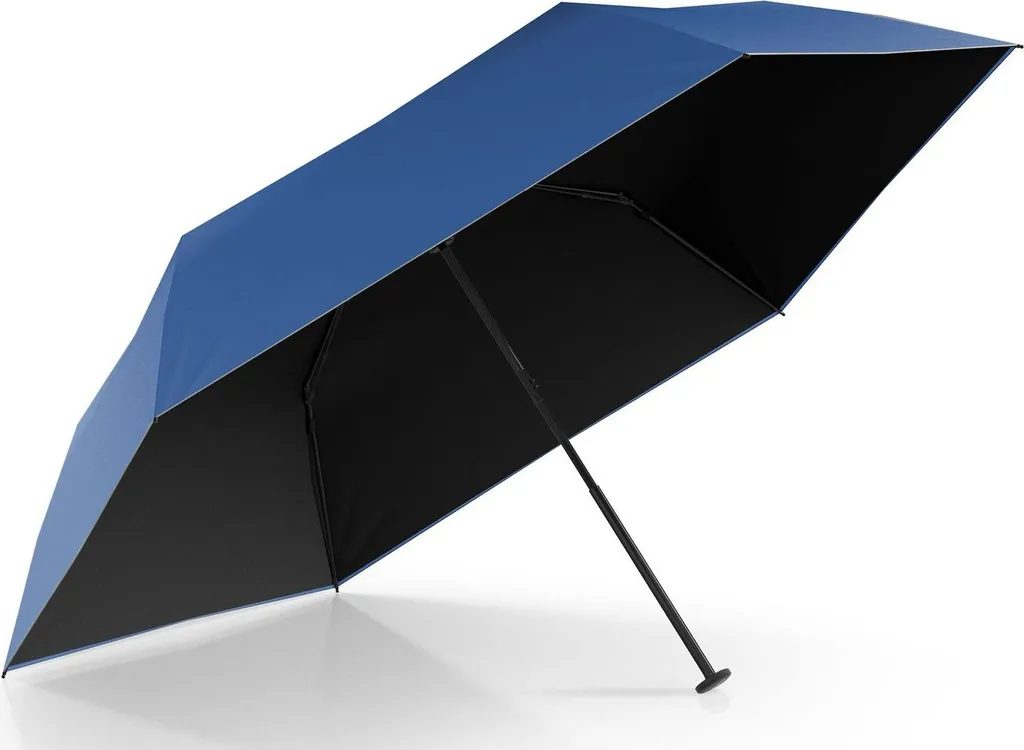 Parapluie de poche doppler Zero,99 Ultra Sun Ocean Blue et Noir léger