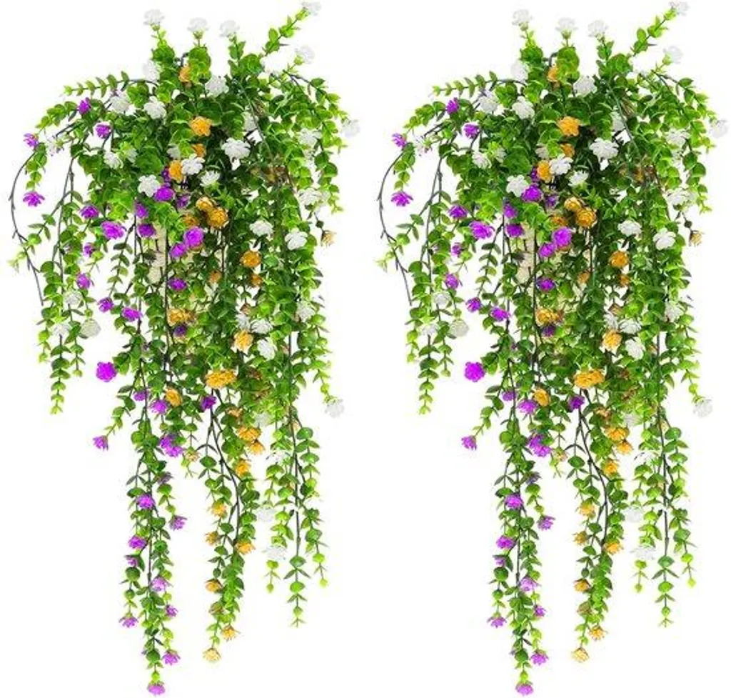 Plantes grimpantes 80 cm en plastique résistant UV pour jardin et intérieur