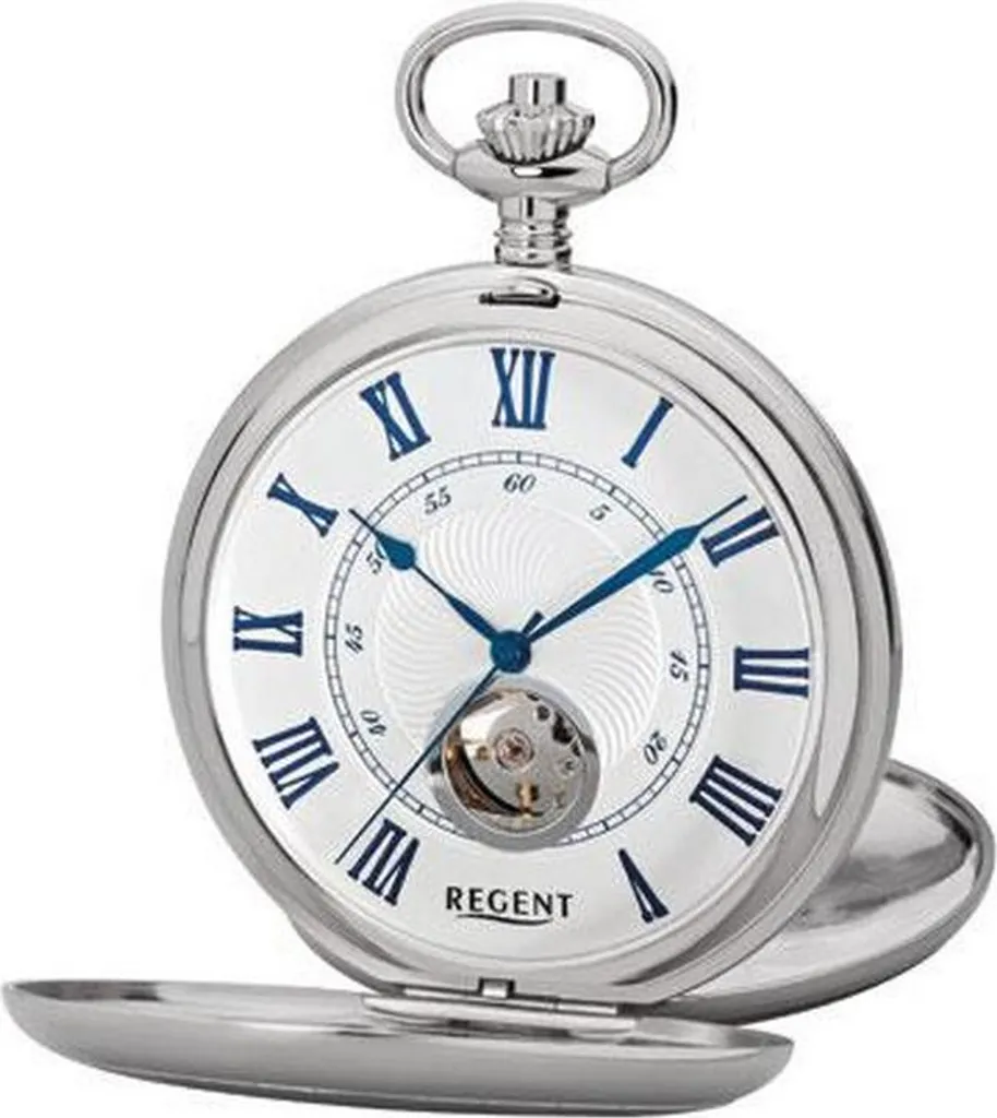 Regent montre P-707 étanche et robuste avec bracelet en métal argenté