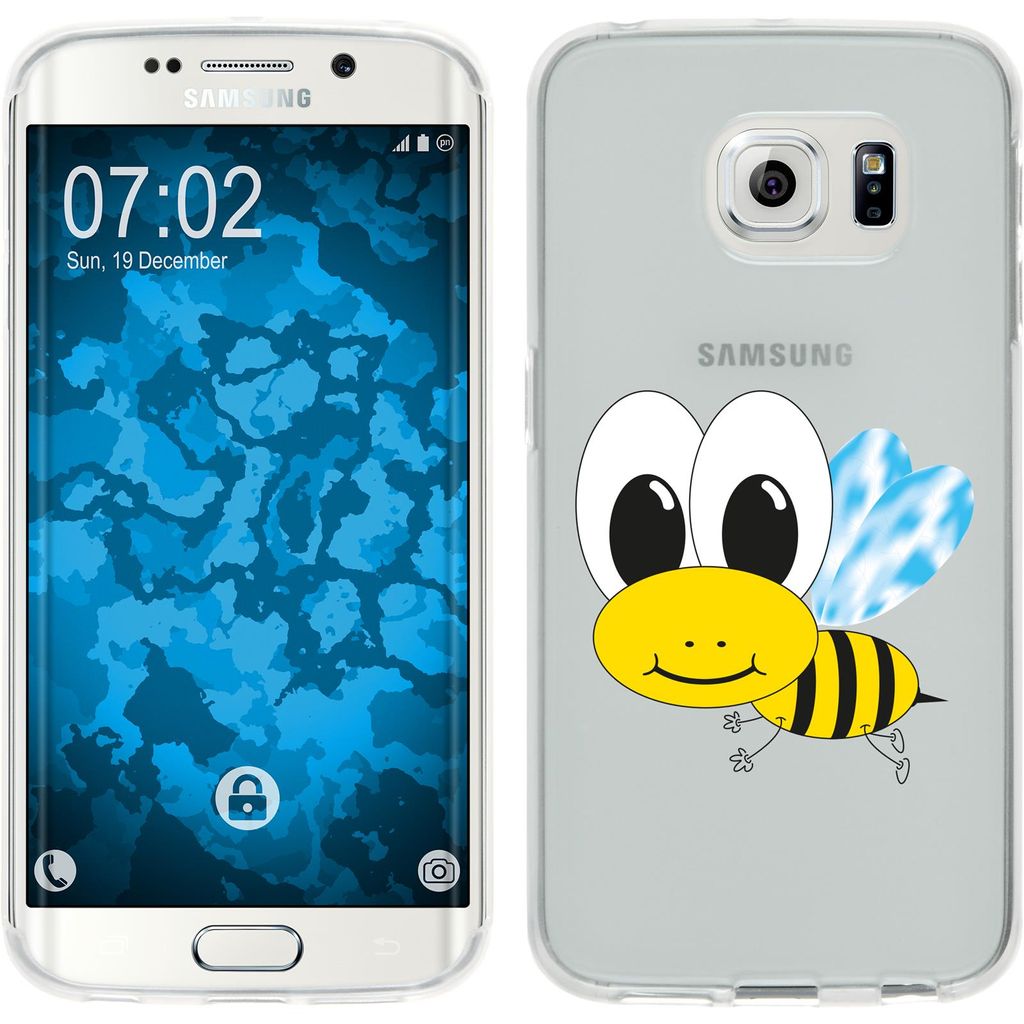 PhoneNatic Case kompatibel mit Samsung Galaxy S6 Edge Silikon-Hülle Cutiemals M1