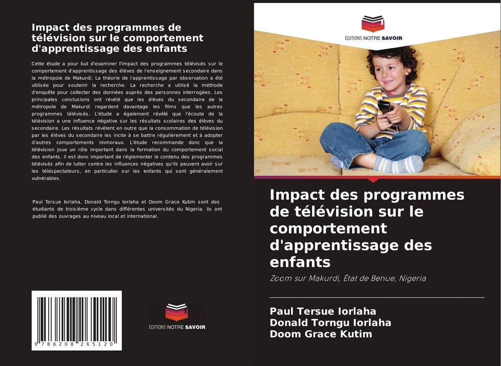 Impact des programmes de télévision sur le comportement d'apprentissage des enfants