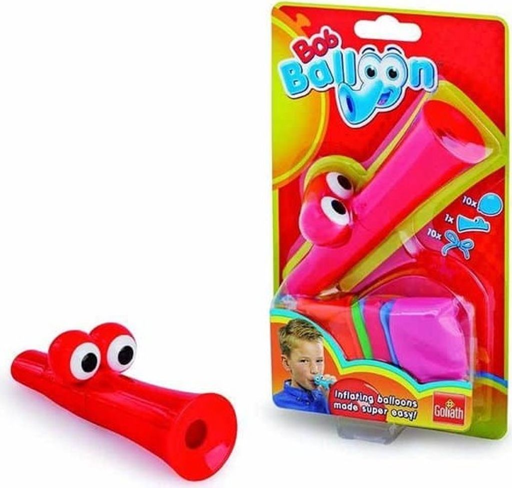 Goliath Bob Ballon Ballon aufblasbar Set mit Luftballons rot