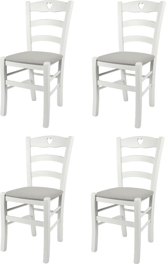 t m c s Tommychairs - 4er Set Stühle CUORE für Küche und Produktbild 