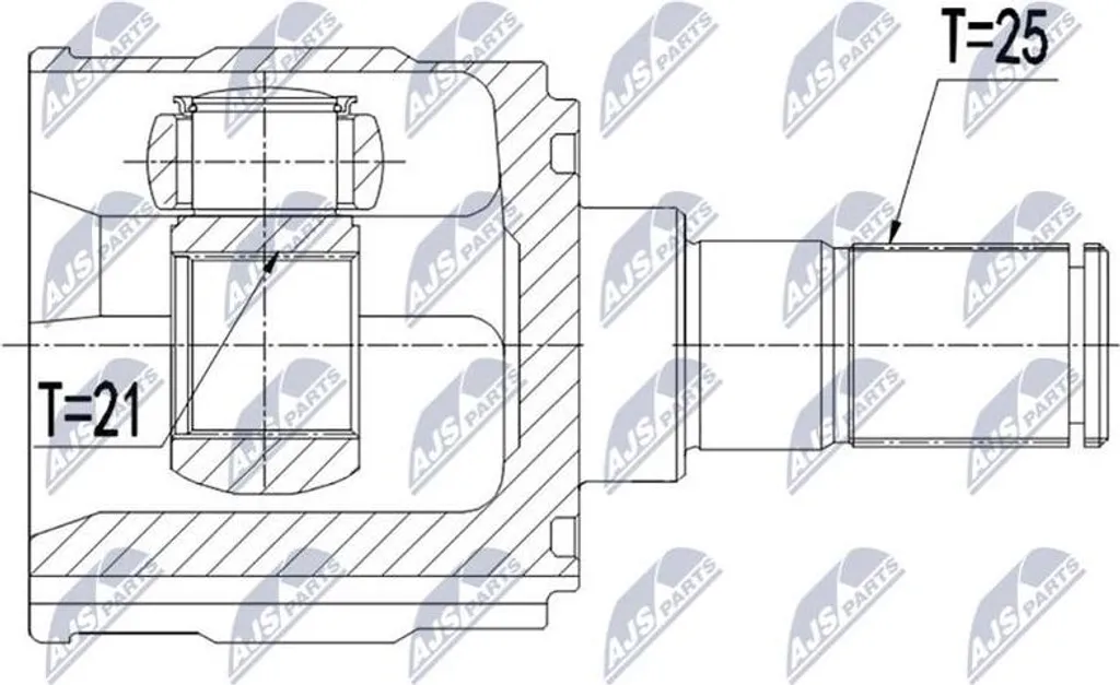 Kit de joints NTY NPW-HY-550 pour arbre de transmission OE 495361Y101