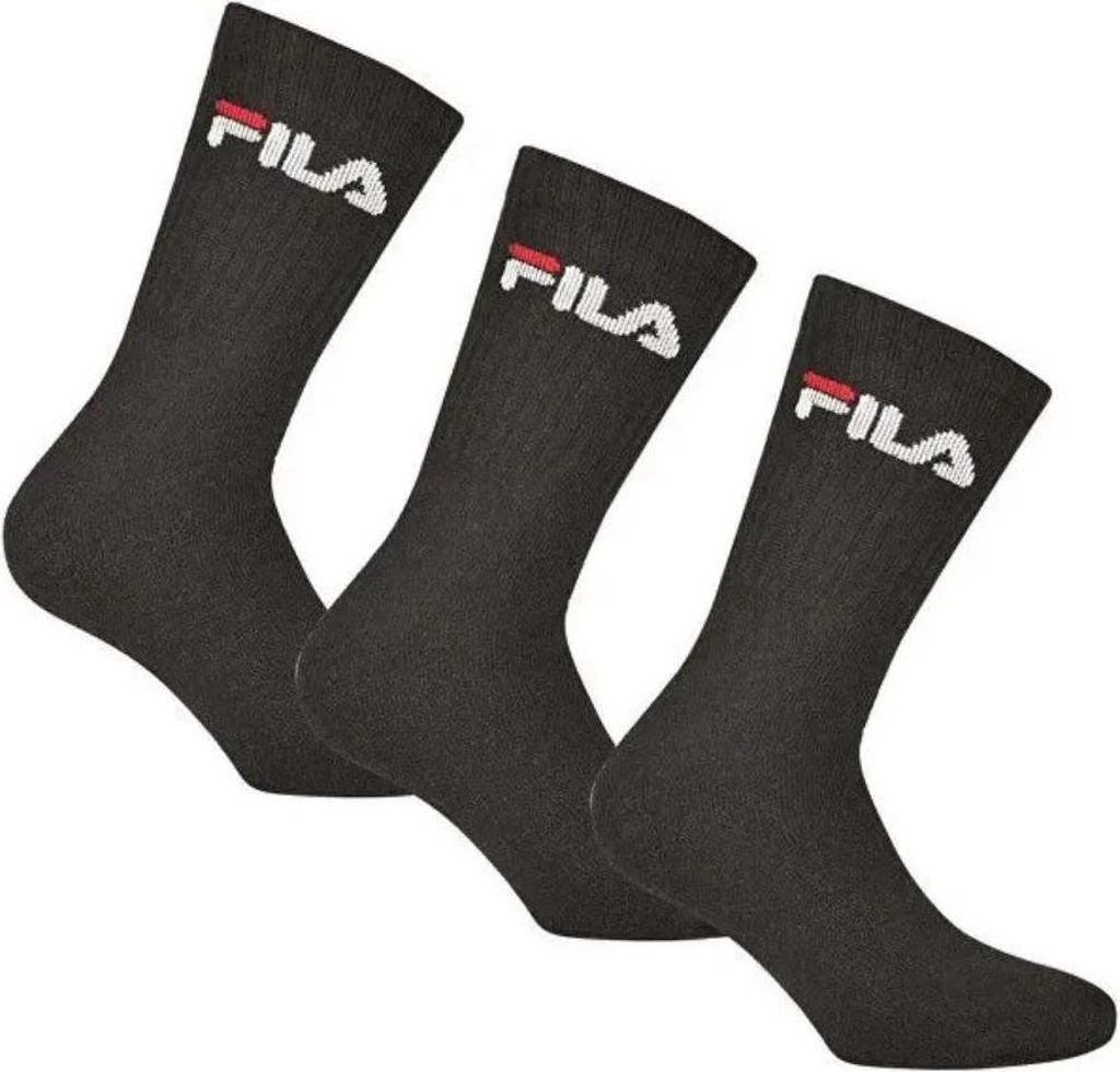Fila Crew Tennis 3-balení Uni ponožky černé 39-42 - 39/42 Obrázek produktu 