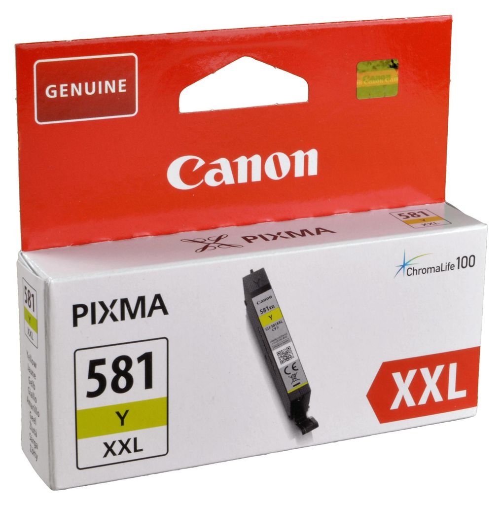 Canon CLI-581 XXL Gelb Tintentank, sehr hohe Reichweite, Produktbild 