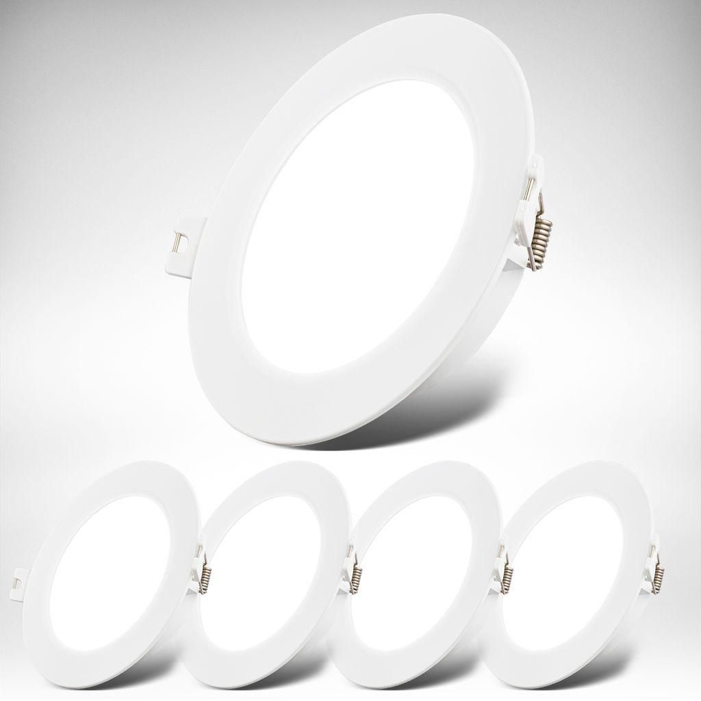 B.K.Licht Lot de 5 spots LED encastrables 230V, IP20, extra Image du produit 