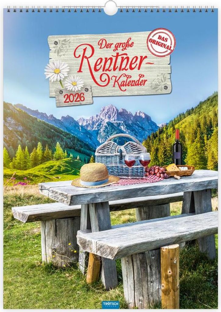 Trötsch Großbildkalender Der große Rentnerkalender 2026