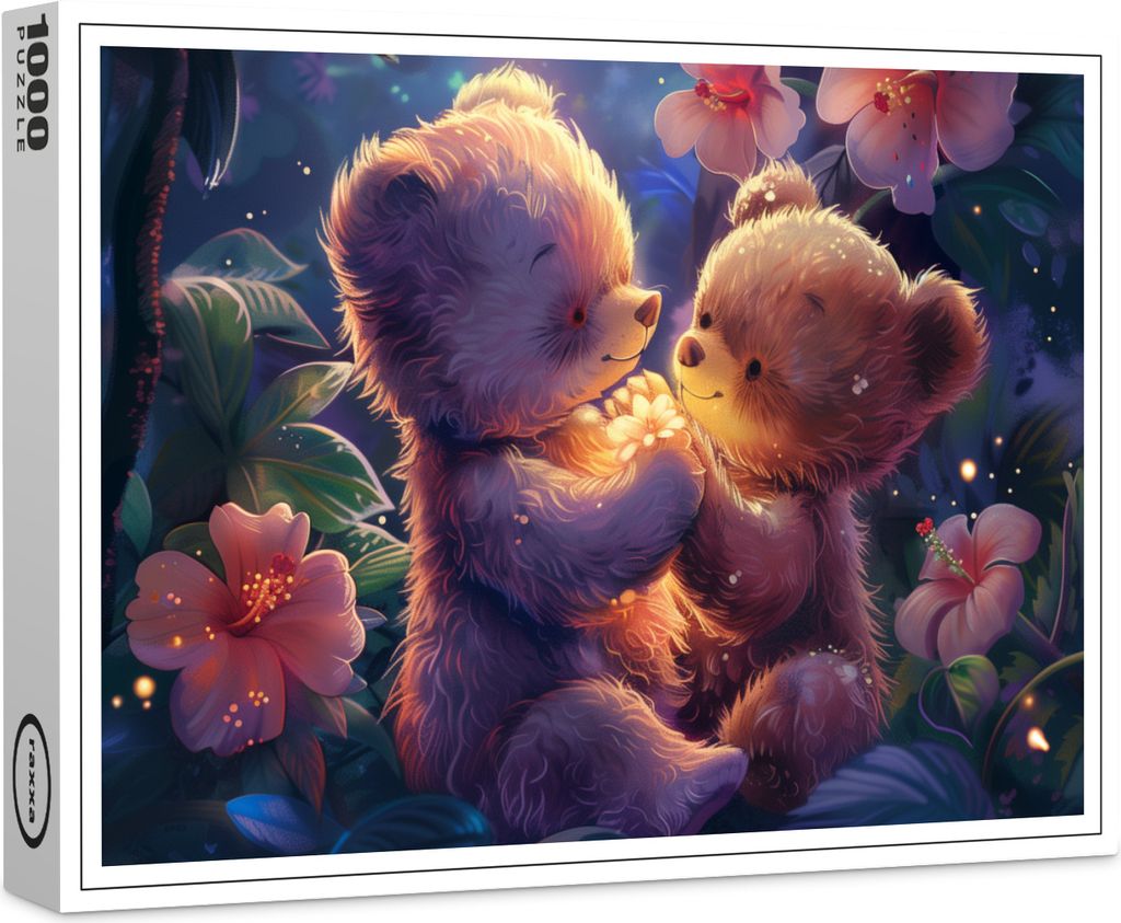 raxxa Premium-Puzzle "Teddy Bears Love", 1000 Teile