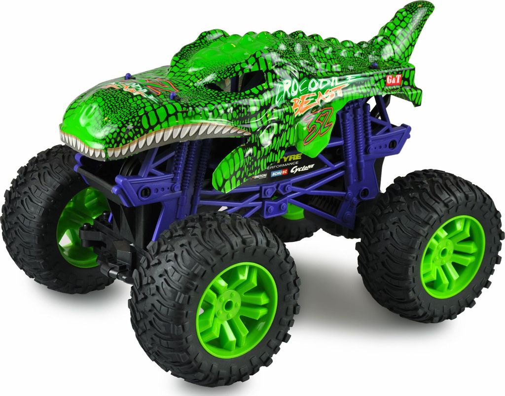 Amewi Green Crocodile Beast Big Monstertruck 2WD, 1:10 RTR