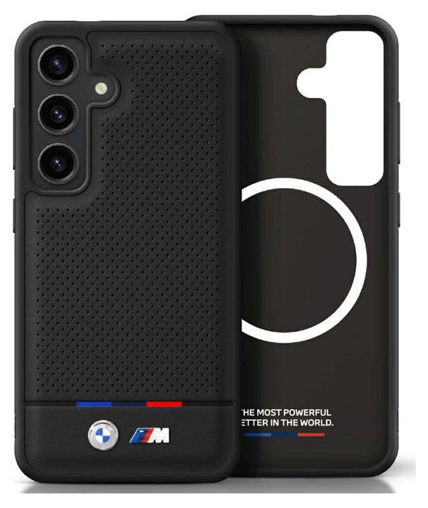 Handyhülle Galaxy S25 Plus BMW Kunstleder gelocht schwarz Produktbild 