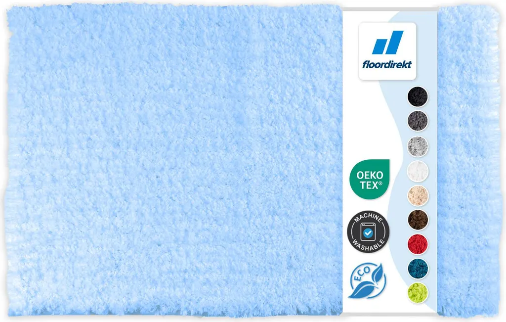 Tappeto Bagno Azzurro Sky 80x150: Design Moderno e Asciugatura Rapida