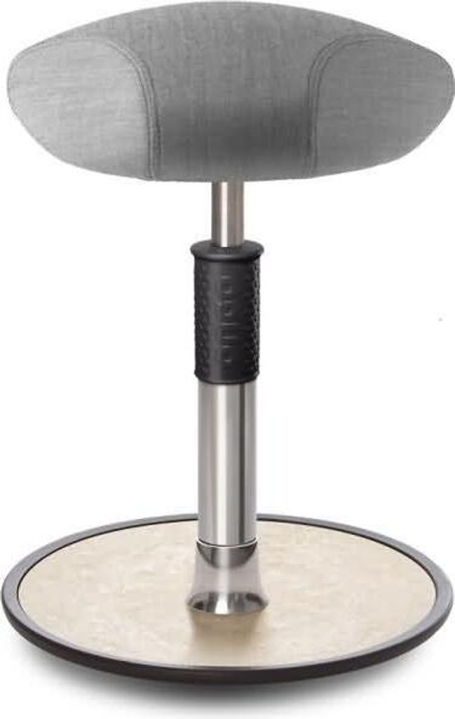 Sitz- Stehhocker Free Regular Triangel kvadrat Remix Hellgrau chrom /creme.