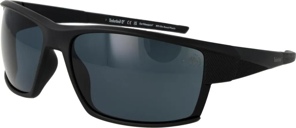 Timberland TB9308 02D Polarizzati: Occhiali Sportivi Nero Opaco Uomo