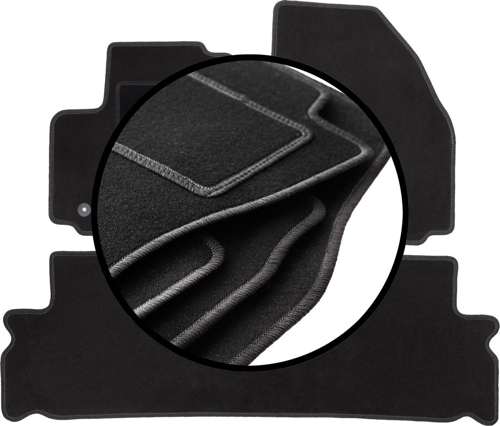 Komplettset Veloursmatten für: Ford Galaxy MK2 Minivan (2006-2012)
