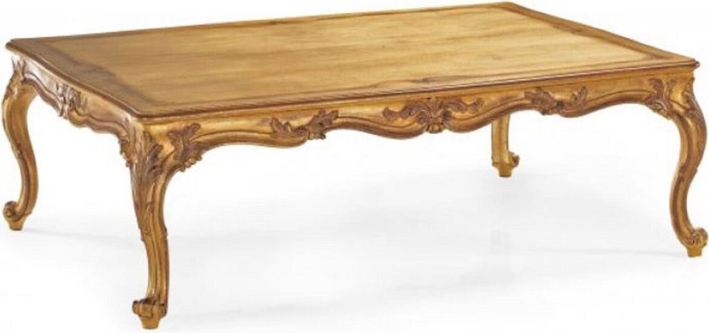 Casa Padrino Luxus Barock Couchtisch Antik Gold 135 cm - Italy