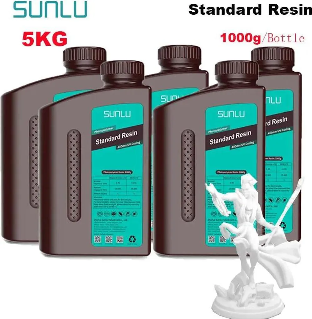 Résine 3D Sans Odeur pour Impression Précise - Résine Blanche 405nm