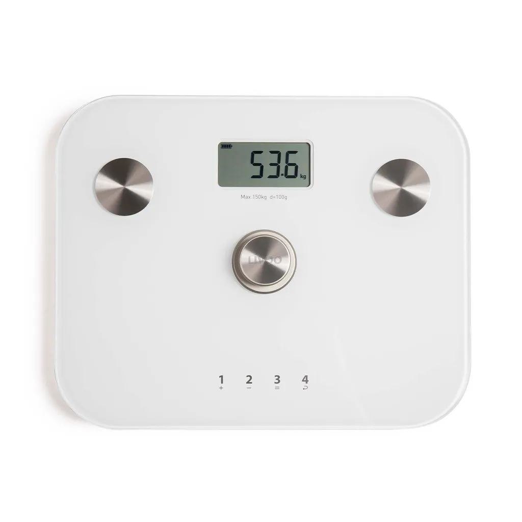 Balance Connectée Impédancemètre BMI pour Suivi Sportif LIVOO DOM465W