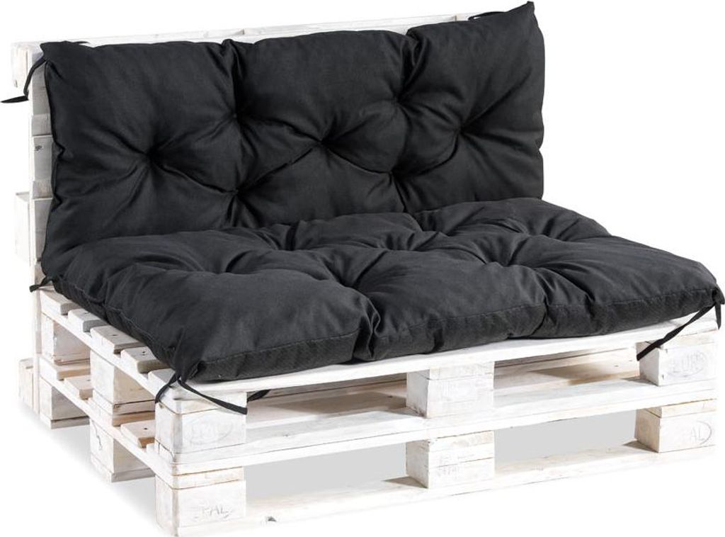 Palettenauflage Palettenkissen Kissen Palettensofa Euro Paletten Polster MH-TMPA Schwarz
