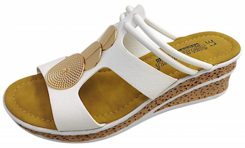Post Xchange Damenschuhe Pantoletten Weiß Freizeit, Schuhgröße:41 EU