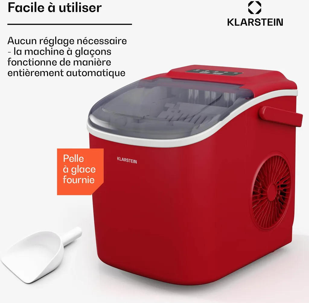 Machine à Glaçons Portable de 12kg - Fabrique à Glace Rapide Tactile - 4