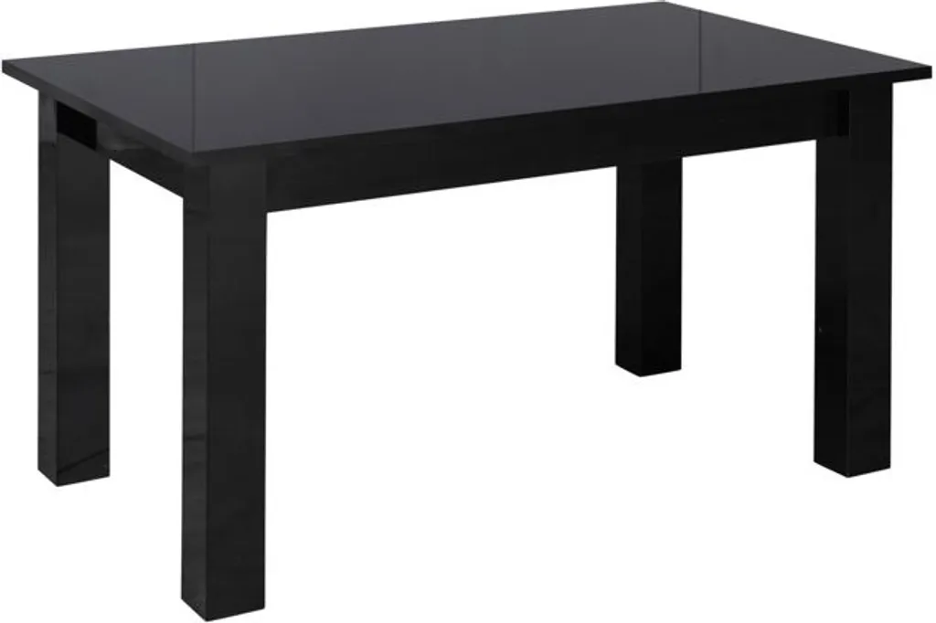 Tavolino DASSEL 2 Nero Lucido - Tavolino da Salotto Design Moderno