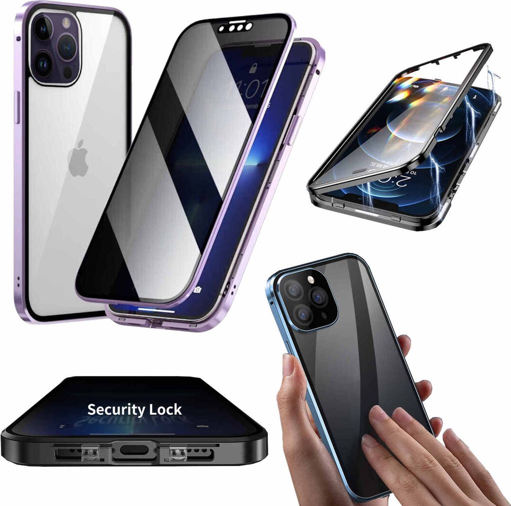 Set 3 In 1 Vetro Temperato Per IPhone 12 / Mini / Pro / Pro Max &ndash; Protezione Display, Fotocamera E Retro &ndash; MBS-Protect
