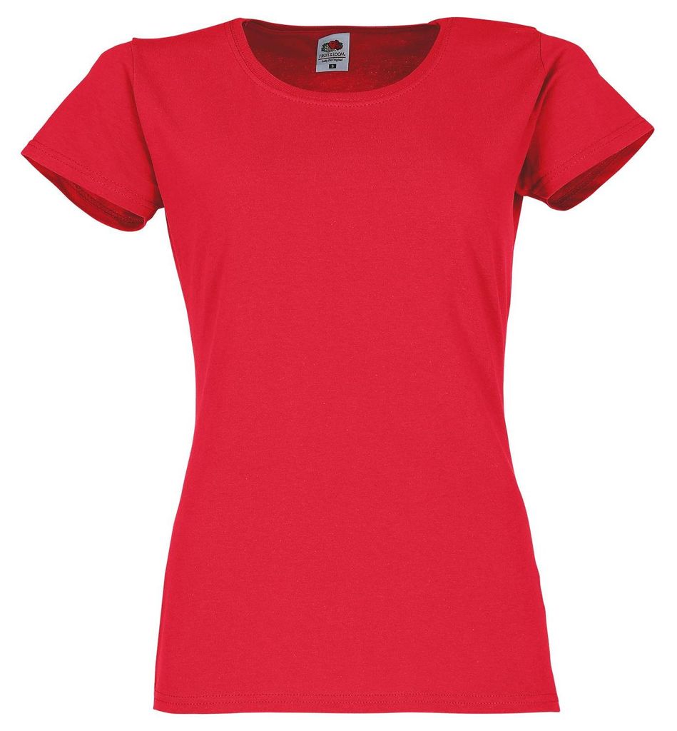 Fruit of the Loom Ladies Original T-Shirt Farbe: rot Größe: Produktbild 