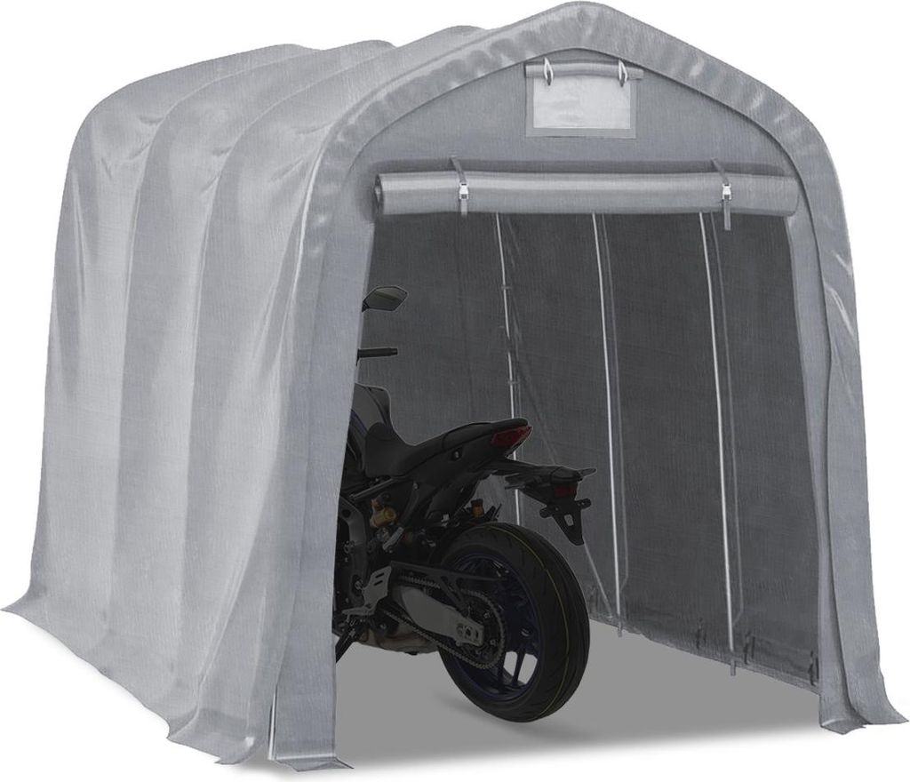 Motorrad Zeltgarage MG2 Motorradgarag 1,6x2,4m PE grau