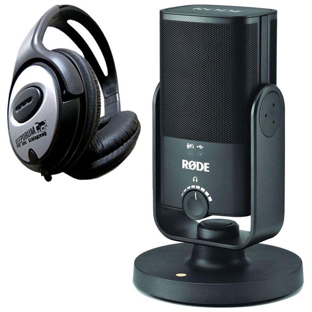 Mikrofon pojemnościowy Rode NT-USB MINI ze słuchawkami Zdjęcie produktu 