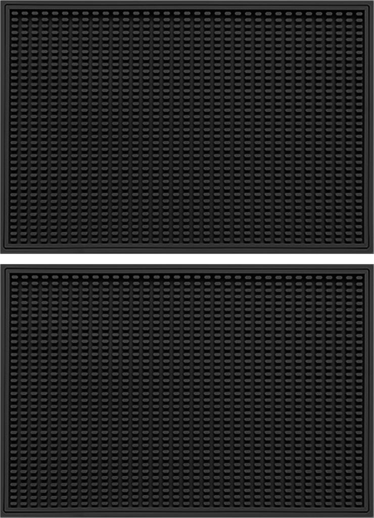 2-teiliges Set aus rutschfesten Silikon-Abtropfmatten für Bars, modernes minimalistisches Design, isolierter Untersetzer für Weingläser, umweltf...