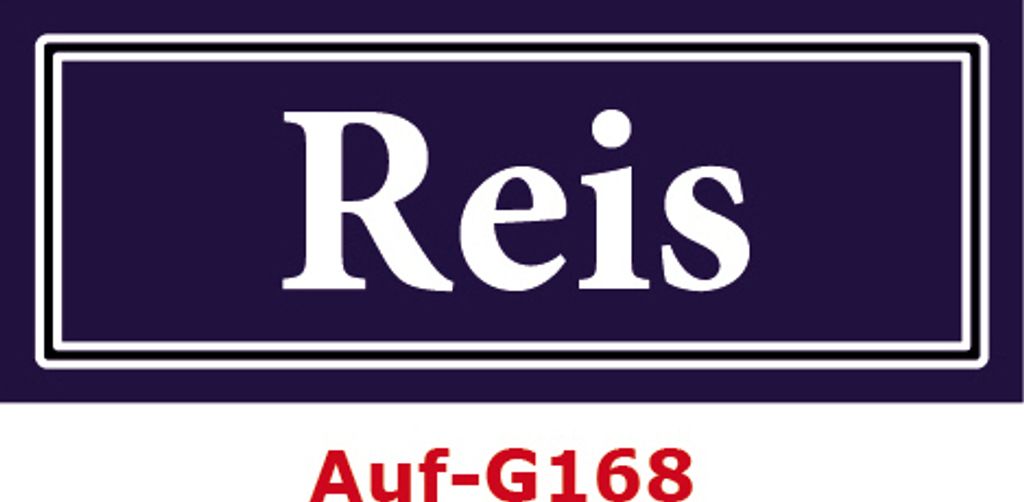 100 Stück Gewürzaufkleber Reis 40x16mm Gewürzetiketten Sticker Lebensmittel (Auf-G168)