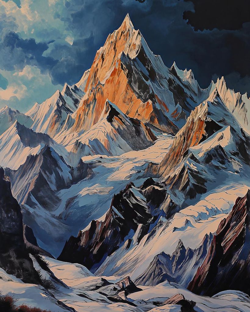 Plakat 40x50cm Hügel Majestät der Momente