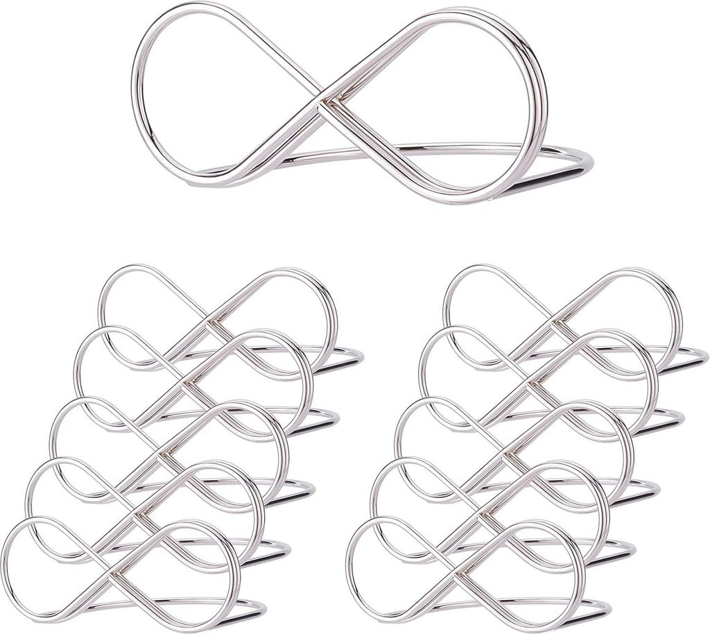 Infinity Massage Clip Tischnummer Halter Stand Hochzeit Stuhl Etiketten Platz Karte Clips Name Einstellung Platz Karte Halter Foto Foto Karten Disp...