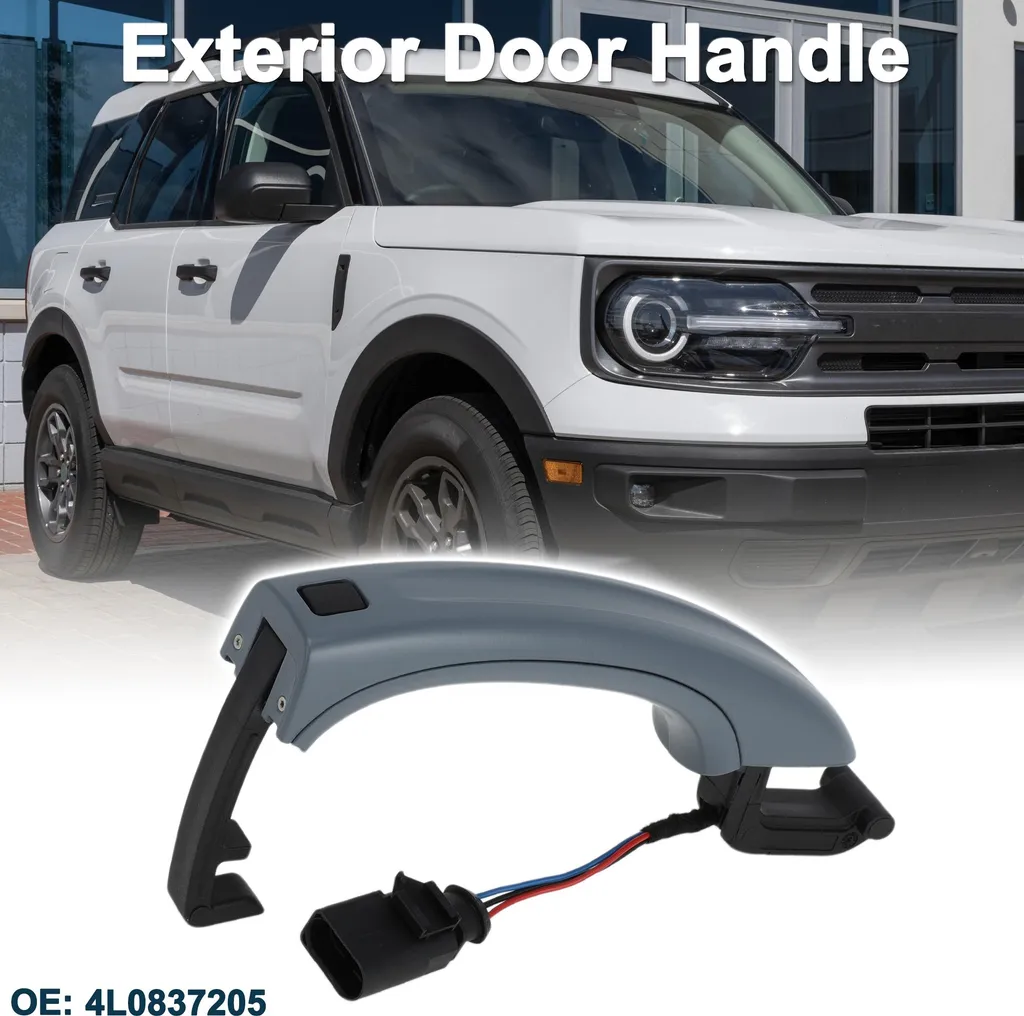 Poignée de Porte Robuste Noire et Grise pour Audi Q7 Avant Droit 1 Pc