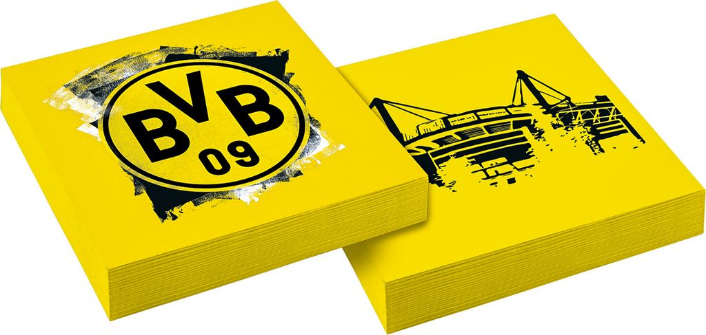 20 tovaglioli di carta del Borussia Dortmund Tovaglioli 33 Immagine del prodotto 