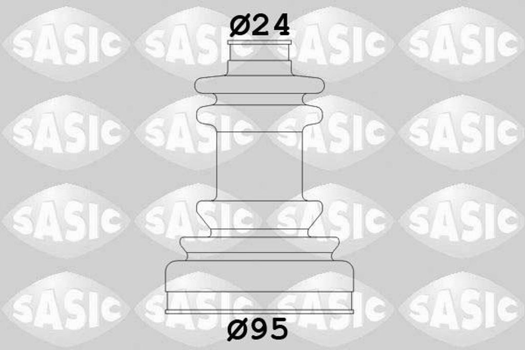 SASIC Faltenbalgsatz Antriebswelle Radseitig für FIAT DUCATO Kasten (244) 2933423