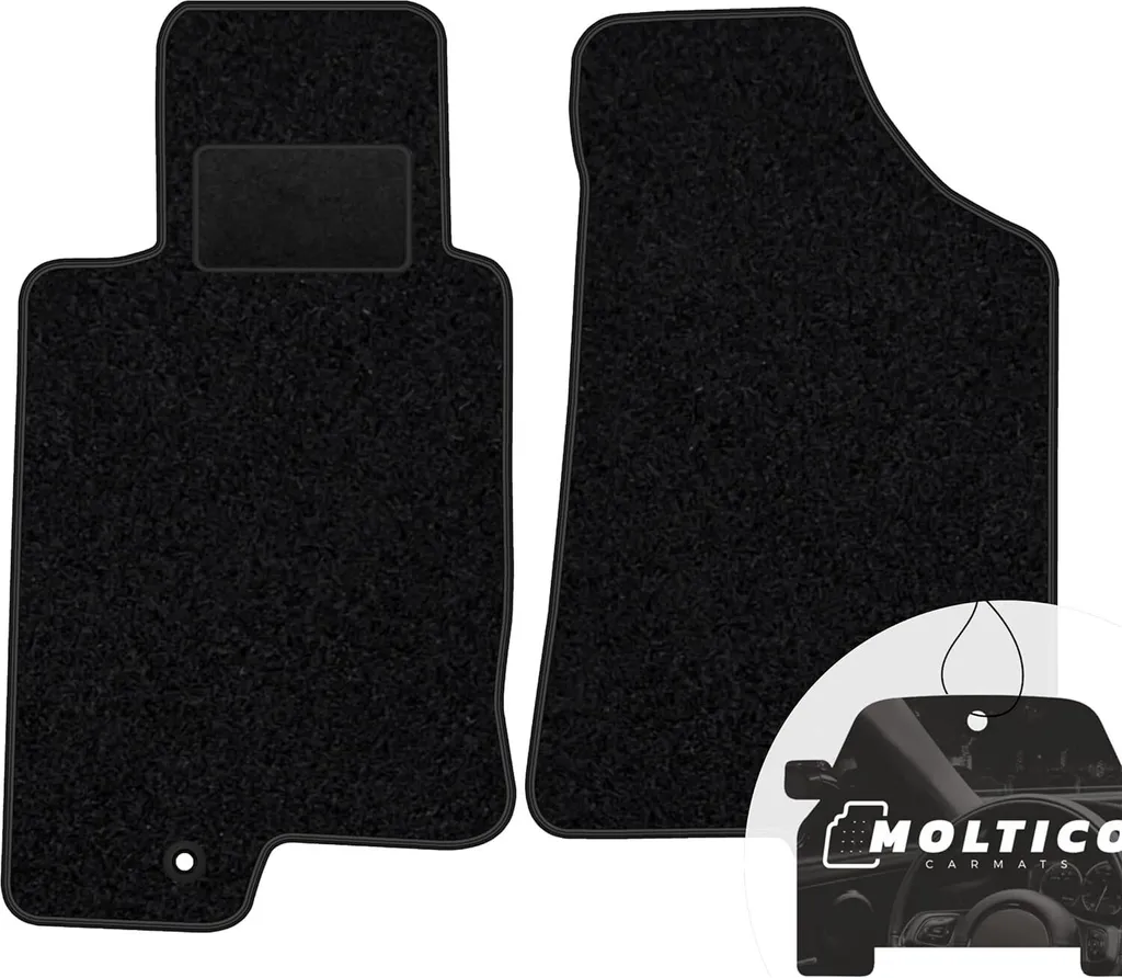 Set 2 Tappetini Velours moto-MOLTICO per Jeep Wrangler IV 2017-Oggi