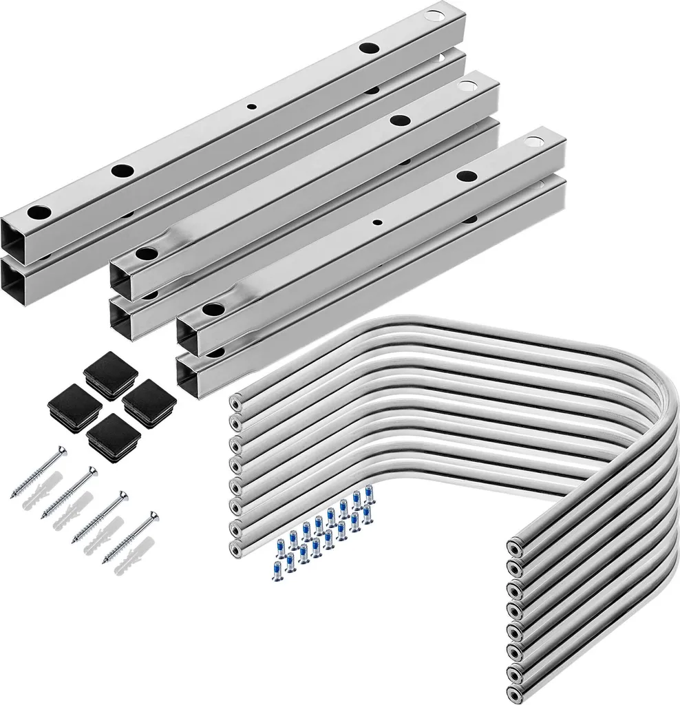 Râtelier pour 4 vélos extérieur en acier argenté stable et durable - 7